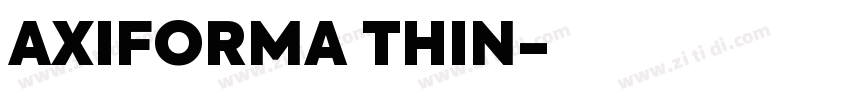 AXIFORMA THIN字体转换